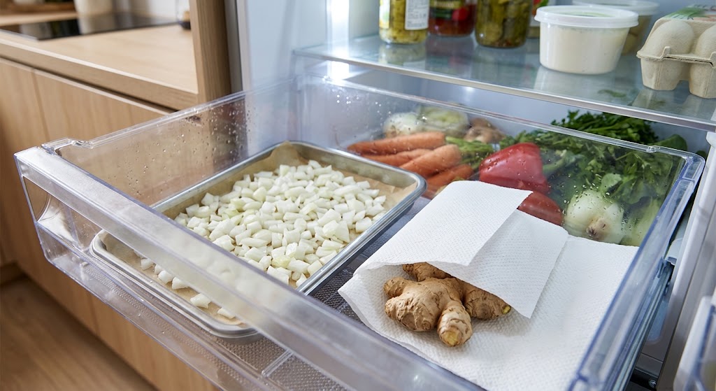 Can you freeze onions and how to store ginger to prevent mould