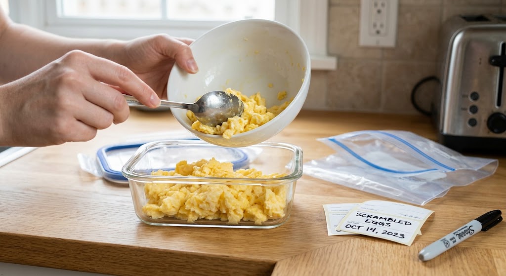 Can you freeze scrambled eggs and how to reheat them safely