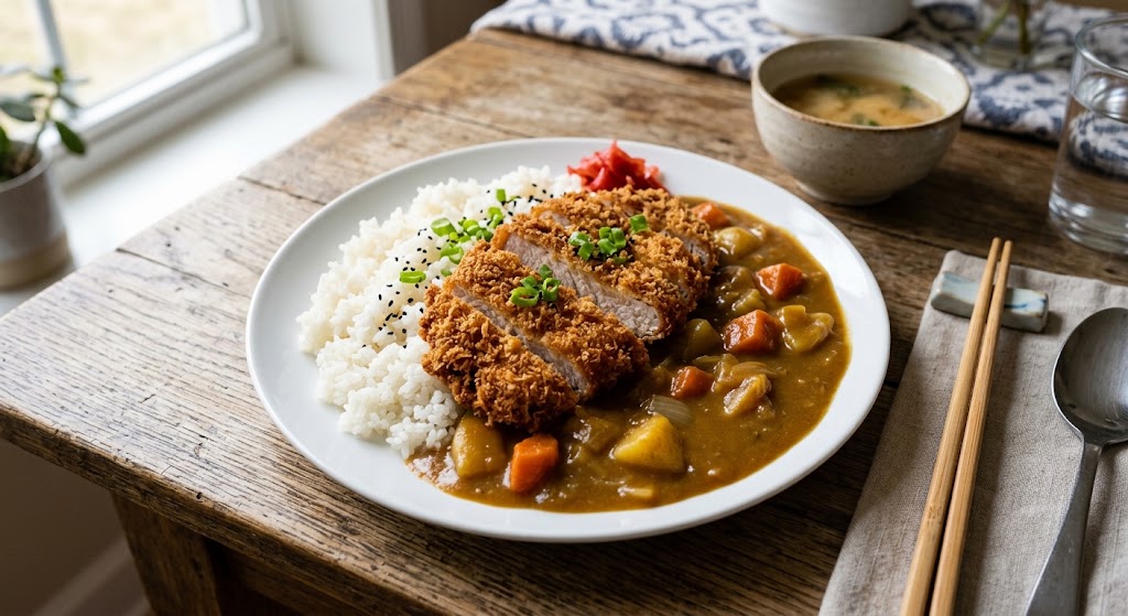 Japanese Katsu Curry with Crispy Tonkatsu and Rich Curry Sauce