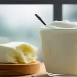 freeze yogurt? How to freeze yogurt and milk safely served on a wooden table, freshly made and ready to serve