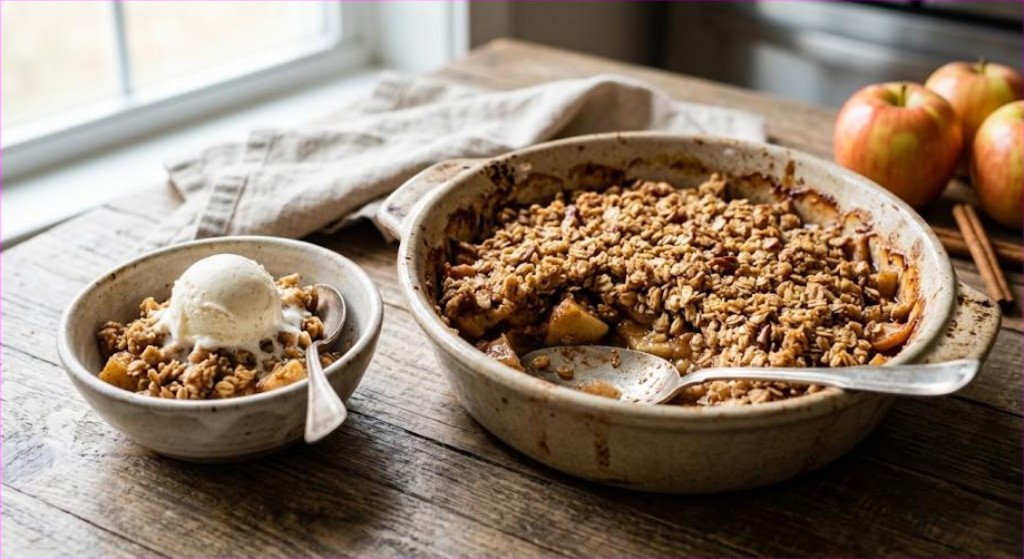 Easy Apple Crisp (Warm and Buttery)
