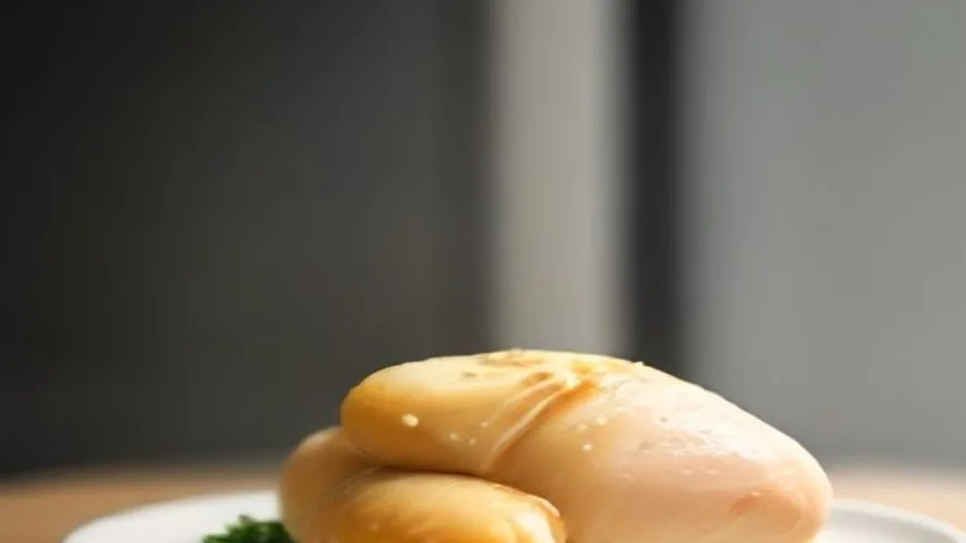 freeze cooked chicken and how to handle it safely served on a wooden table, freshly made and ready to serve