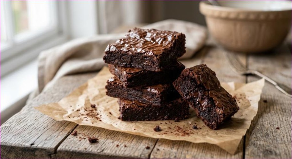 Fudgy Brownies from Scratch (One Bowl)