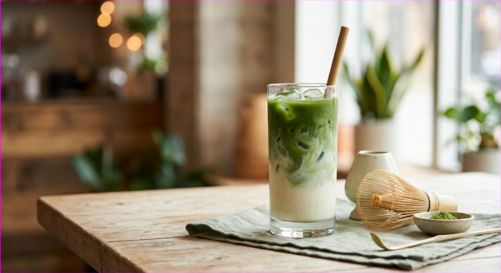 Iced Matcha Latte (Easy Homemade Cafe Drink)