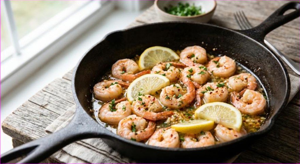 Lemon Garlic Butter Shrimp (10-Minute Skillet)