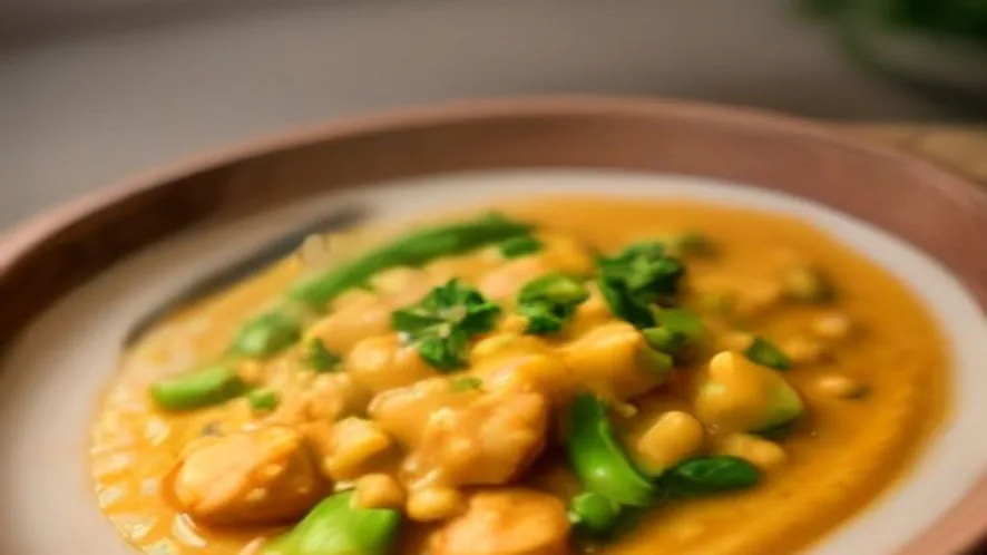 what to serve with fish curry served on a wooden table, freshly made and ready to serve