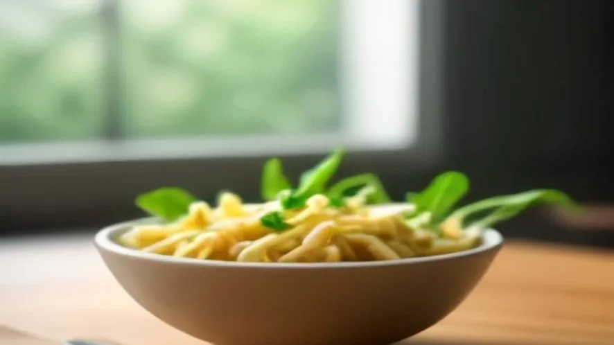 what to serve with carbonara served on a wooden table, freshly made and ready to serve