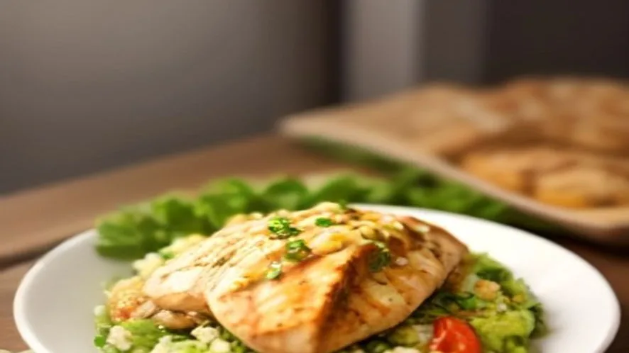 what to serve with grilled chicken served on a wooden table, freshly made and ready to serve