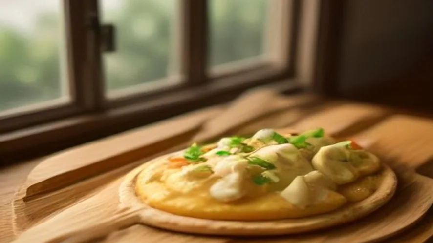 what to serve with hummus served on a wooden table, freshly made and ready to serve