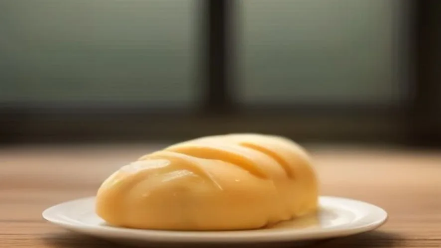 custard curdle served on a wooden table, freshly made and ready to serve