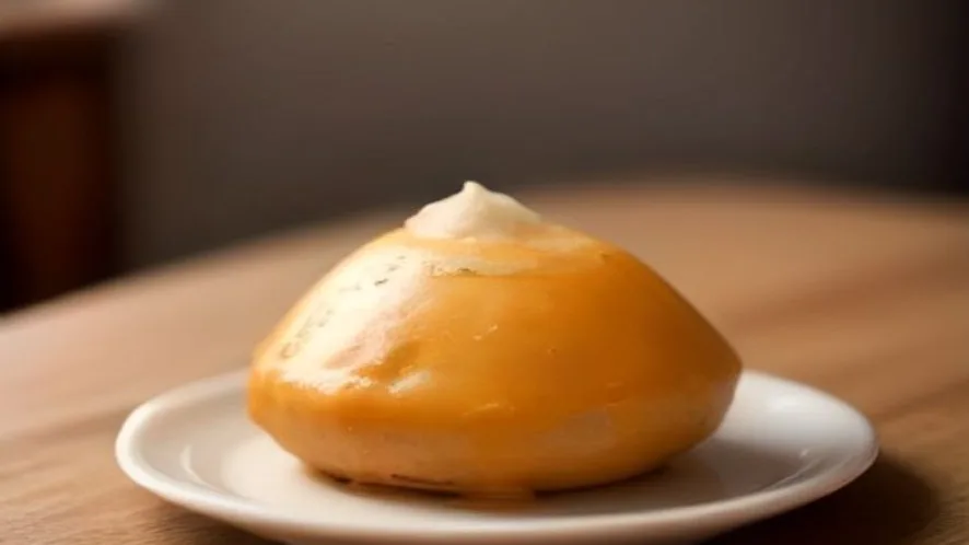 gravy lumpy served on a wooden table, freshly made and ready to serve
